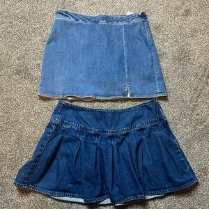 2 American Eagle Denim Skorts